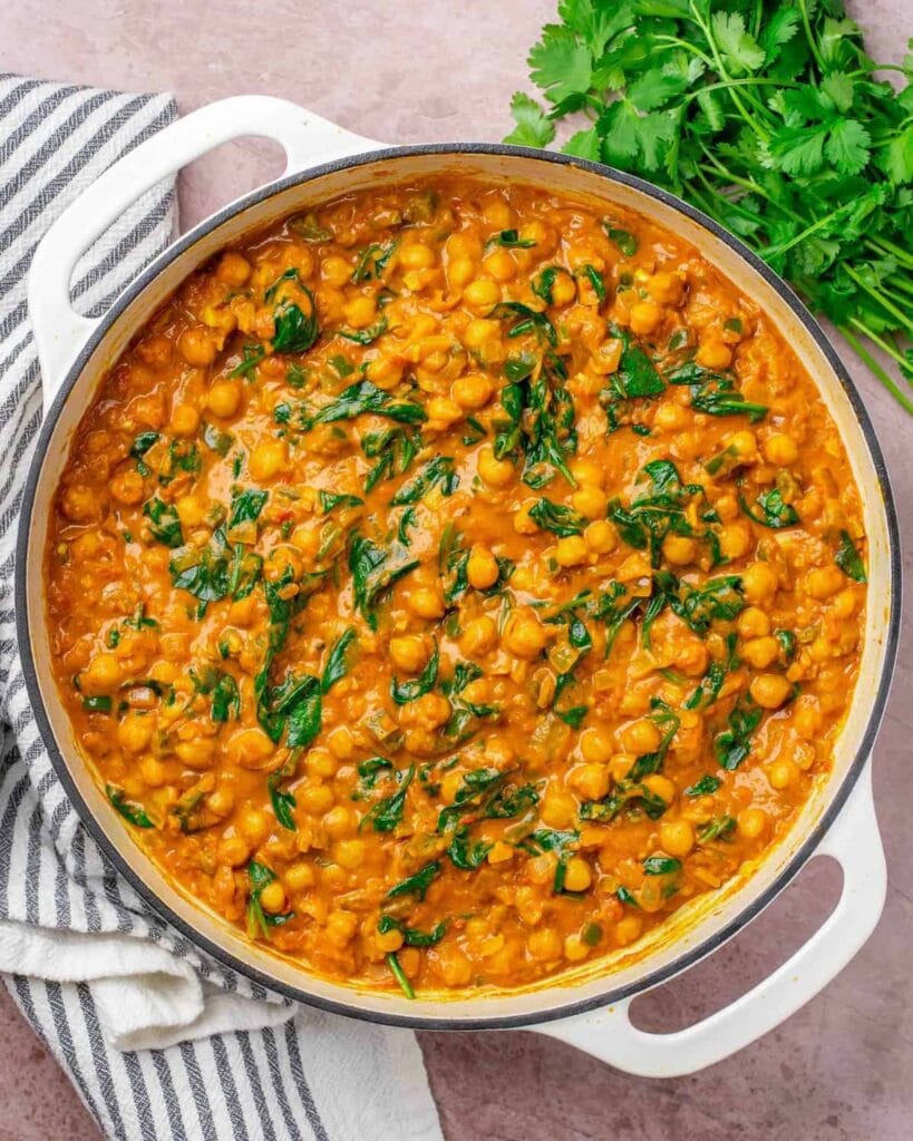 chickpea curry with coconut milk