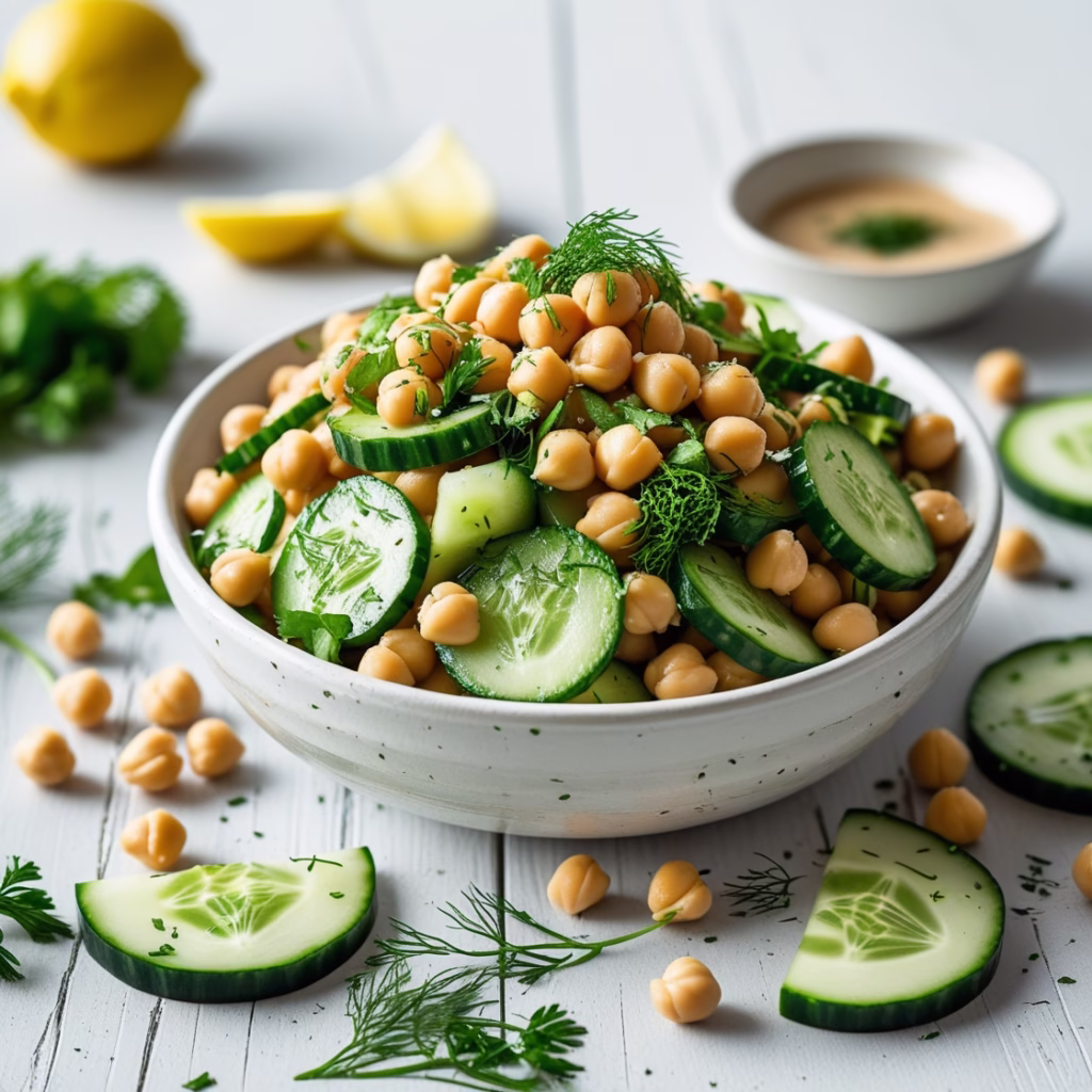 Cucumber Chickpea Salad: Fresh, Healthy & Protein-Packed Recipe