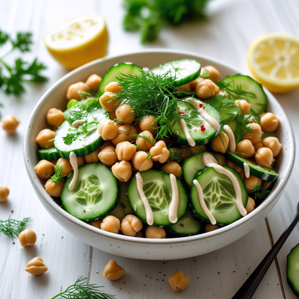 Cucumber Chickpea Salad: Fresh, Healthy & Protein-Packed Recipe