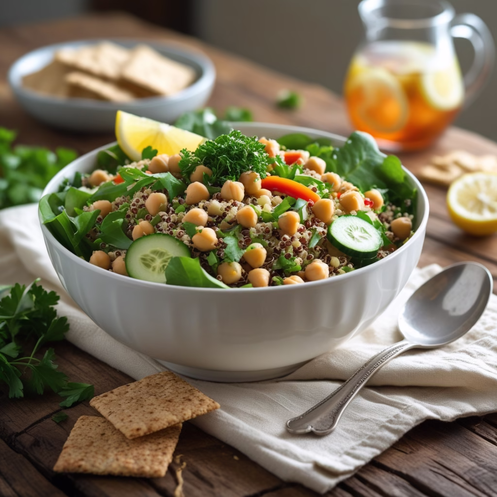 Quinoa Chickpea Salad: Healthy Vegan Protein-Packed Recipe