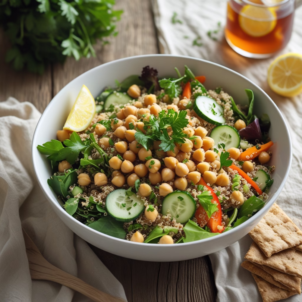 Quinoa Chickpea Salad: Healthy Vegan Protein-Packed Recipe
