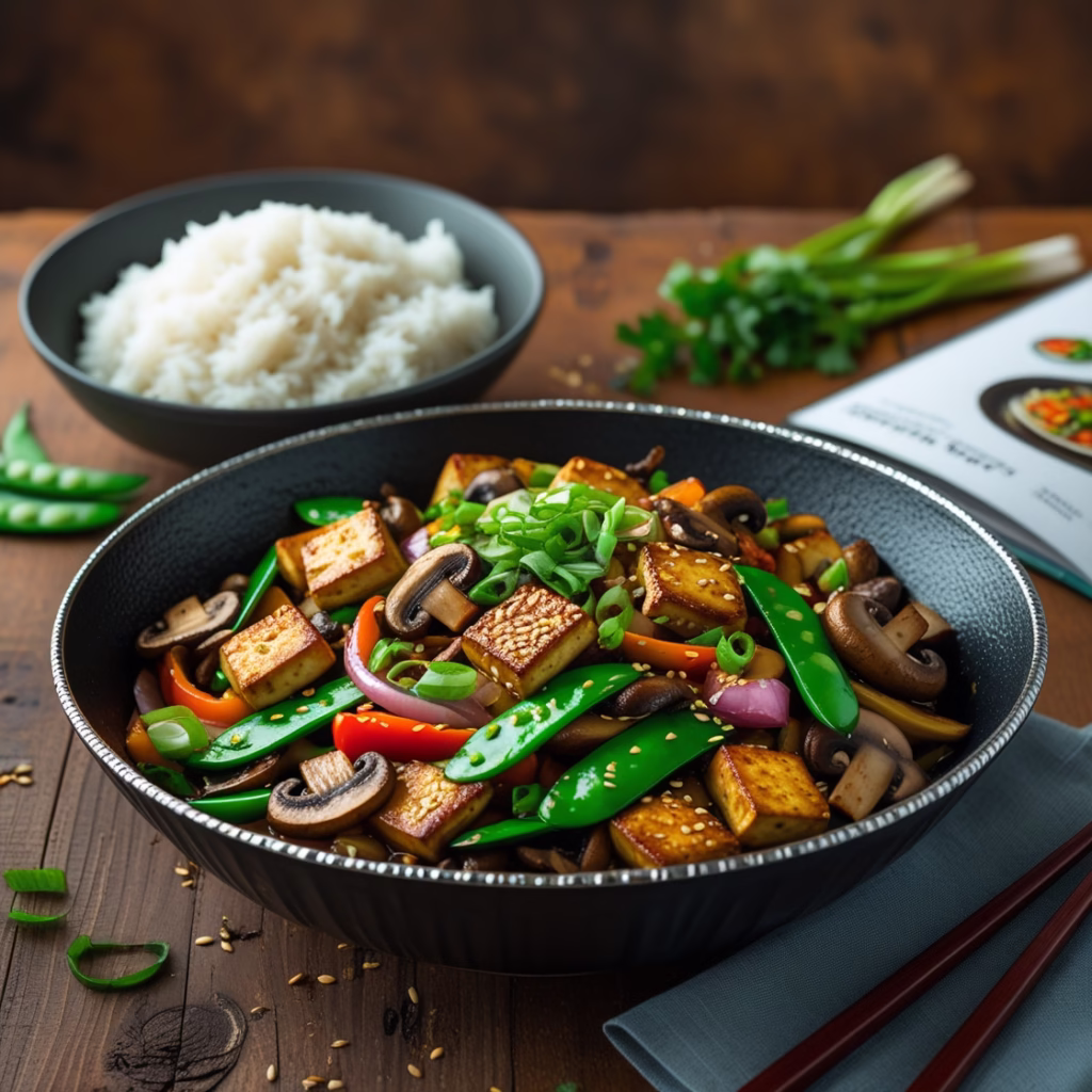 Mushroom and Tofu Stir Fry | Easy Vegan Dinner Recipe