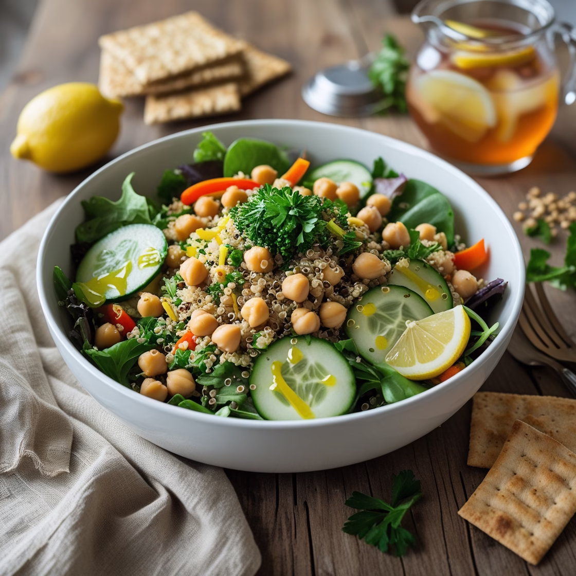 Quinoa Chickpea Salad: Healthy Vegan Protein-Packed Recipe